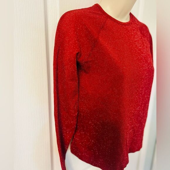 NWT Athleta Girl Red Power Up Shimmer Top! - Picture 8 of 8
